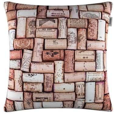 Imagem de Capa de Almofada Digital Rolhas 45x45cm - Adomes