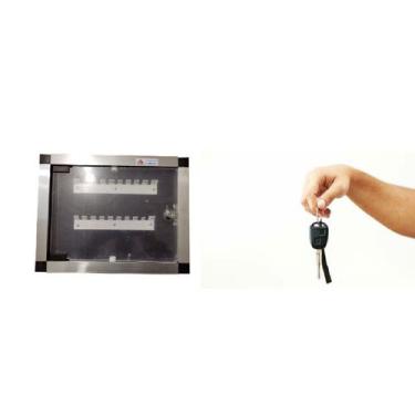 Imagem de Quadro Claviculário De 20 Chaves Para Carro, Concessionária - Molho de