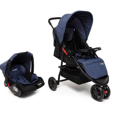Imagem de Travel System Delta DUO PRO - Voyage Azul Mescla