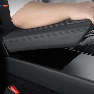 Imagem de STAMOO Capa de apoio de braço central para Tesla Model Y Juniper Launch 2025 2026 TPE capa macia acessórios de tampa do console central