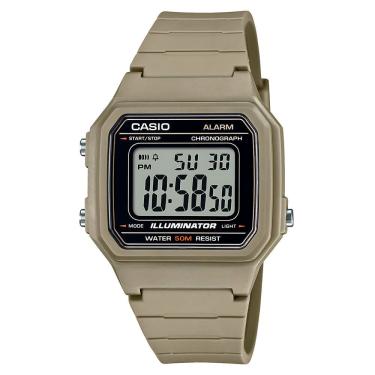 Imagem de Relógio CASIO masculino analógico verde W-217H-5AVDF