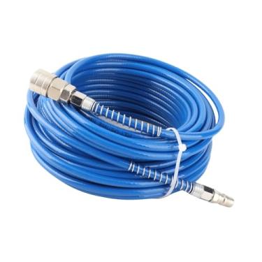 Imagem de Mangueira de alta pressão para compressor de ar 45 bar tubo compressor de ar de pressão de explosão 5 mm ID 20 m comprimento 8 mm OD 1/4 NPT (azul)