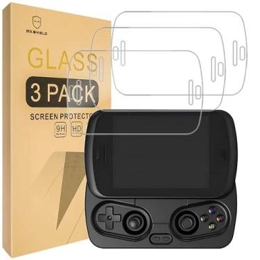 Imagem de Mr.Shield Protetor de tela compatível com Anbernic RG Slide [vidro temperado] [pacote com 3] [vidro japonês com dureza 9H]