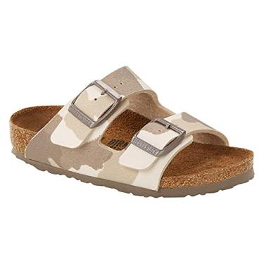 Imagem de Birkenstock Sandálias de dedo aberto de salto masculino, 8 US, Camuflagem, amêndoa, Birko-flor, 8-8.5 Narrow Toddler