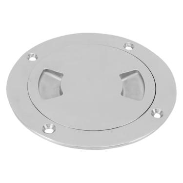 Imagem de Jiawu Hatch de Barco, Placa de Deck de Inspeção Redonda Com Tampa Destacável, Tampa de Hatch de Acesso Marinho de Aço Inoxidável de 4 Polegadas para Barco, Iates, Navios, Caminhão