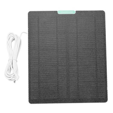 Imagem de Fockety Carregador de Painel Solar de 10W, ETFE Monocrystaline Silicon Camera Doorbell Painel Solar Com Interface DC3.5, para Sistemas de Segurança RV de Acampamento Ao Ar Livre (WHITE)