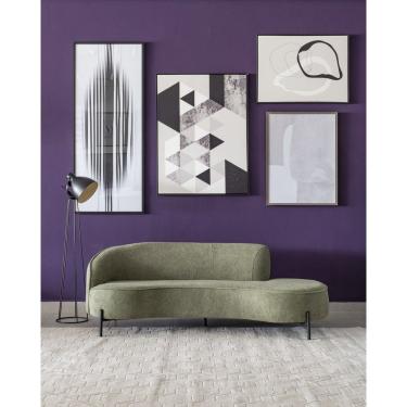 Imagem de Sofá Thomas - Linho Boucle Esmeralda Tamanho: 1,50m