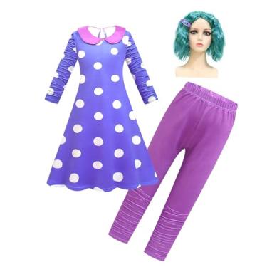 Imagem de ADJSYDD Vestido infantil com estampa esvoaçante para meninas de 3 a 12 anos, Multi, 9-10 Anos