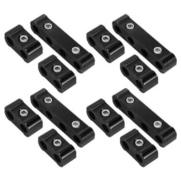 Imagem de Unifizz Conjunto de 4 kits de separadores de fios de vela de ignição de 8 mm, kit de alumínio para separadores de fios de vela de ignição, separadores de fios de ignição, divisor de fio de vela de