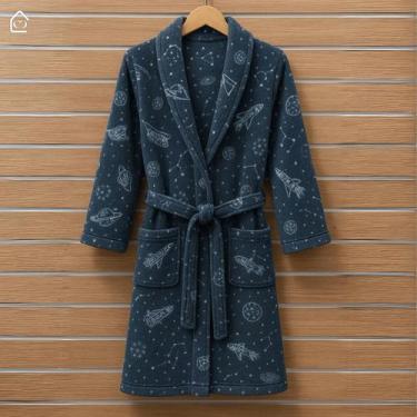 Imagem de Roupão Infantil Menino e Menina Microfibra Plush Frio Inverno Super Ma