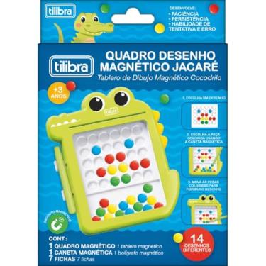 Imagem de Tilibra - Quadro de Desenho Magnético Jacaré 14cm x 17cm