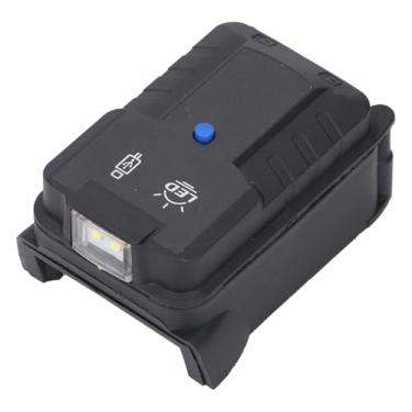 Imagem de Adaptador de bateria de luz LED sem fio de 20V com 2 portas USB 100lm iluminação brilhante para mecânica e iluminação de emergência Material ABS compacto e portátil