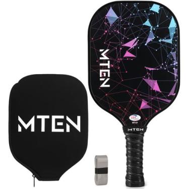 Imagem de Superfície de fibra de vidro Pickleball Paddle MTEN com tampa USAPA Ap