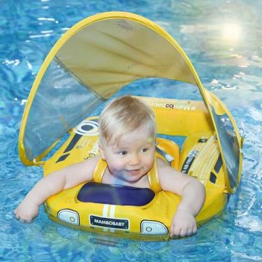 Imagem de Baby Pool Float Lanstics Mambobaby com dossel de 3 a 24 meses