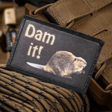 Imagem de Dam It! Patch de gambá - Remendos engraçados de meme, patch de moral tático militar com fecho de , adesivos de animais para mochilas, uniformes militares, jeans, jaquetas, coletes, chapéus e muito