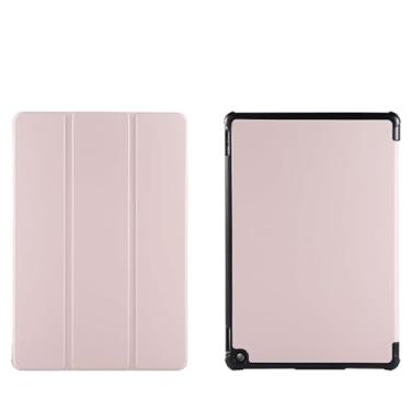 Imagem de Capa totalmente nova para tablet de 8 polegadas, capa inteligente com suporte de três dobras Loyalgo com parte traseira rígida de PC e despertar/hibernar automático incompatível com Kobo, roxo escuro