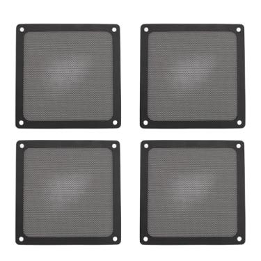 Imagem de Filtro de poeira do ventilador PC Munefe, filtro de poeira do ventilador de computador, filtro de poeira magnética para capa de capa do PC Ventro de galinheiro 5.51x5.51in 4pcs (Preto)