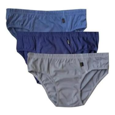 Imagem de Kit 30 Cueca Normal Slip Basica 100% Algodão Sortida - Naimus, P, Sort