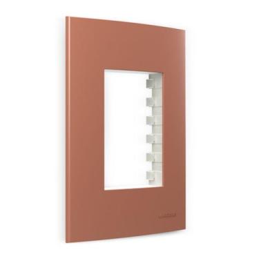 Imagem de Placa 4x2 3 Postos c/ Suporte Nutshell Sleek Colors MG - MarGirius, Nu