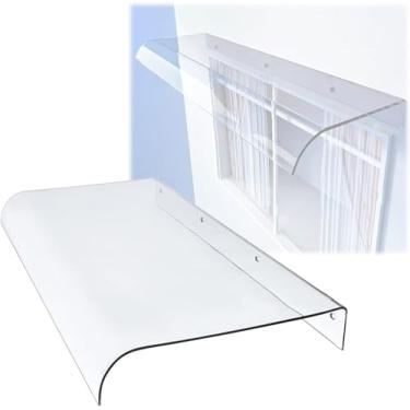 Imagem de Toldo Transparente Para Porta Da Frente Abrigo De Chuva Transparente Exterior Dossel De Porta Para Janela Porta De Pátio Entrada Telhado Largura Invisível 20 "28" 36 "44" 60 ", 50x210cm