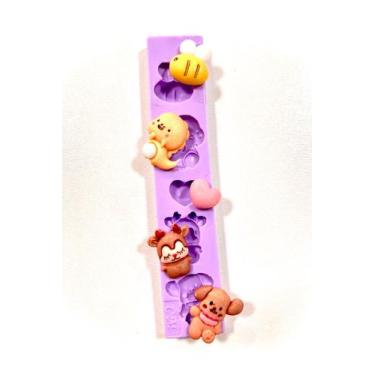 Imagem de F1328 molde de silicone bichinhos confeitaria biscuit - confeitaria do