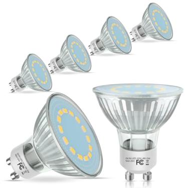 Imagem de Lâmpadas LED GU10, equivalente a halogênio de 50 watts, substituição de lâmpada GU10 branca natural 4000K para iluminação de pista e embutida, lâmpadas LED 4W 450 lúmens para cozinha, exaustor, sala