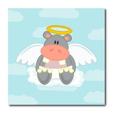 Imagem de Placa Decorativa - Hipopótamo Infantil - 1011plmk - Allodi