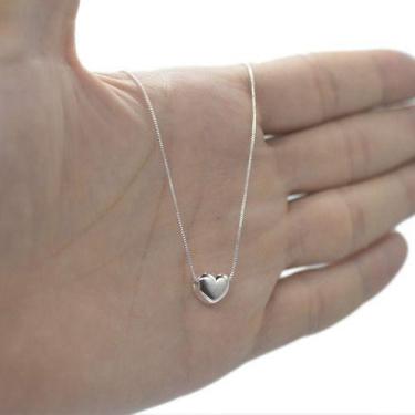 Imagem de Colar Corrente Cordao Coração Folheada A Prata 925 - Papillon Semi Jói