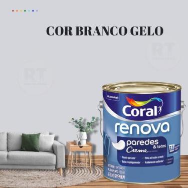 Imagem de Tinta Para Parede Acrílica Coral Renova Cor Cinza 3,2l Lavável Premium