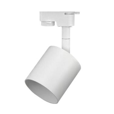 Imagem de Kit Trilho Taschibra Com 3 Spot Track Ar70 Gu10 Bivolt Branco