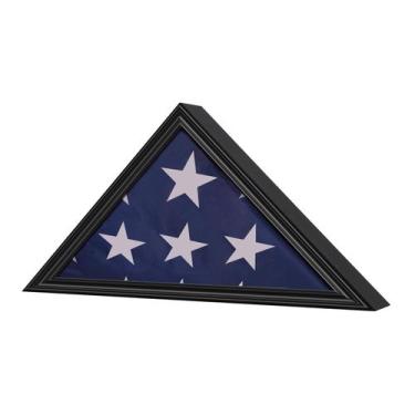 Imagem de Vitrine de bandeira JDECO Military para bandeira funerária 5'x9,5'