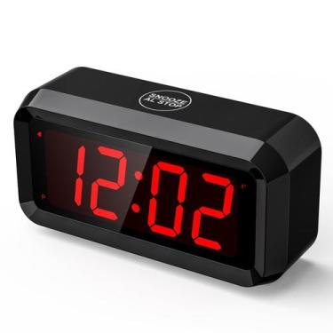 Imagem de Despertador SUPLEDCK Digital com display de hora LED de 1,2 polegadas
