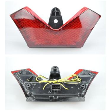Imagem de TOPZONE Adequado para Ninja ZX-14 / Ninja ZX-14R/ZX1400 ZZR1400 2006-2020; Lâmpada traseira de freio LED + luz indicadora de seta integrada; 23025-0359; 0360; 0021; 0022 (vermelho)