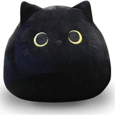 Imagem de HUOGUO Gato Preto Brinquedo de Pelúcia Animal de Pelúcia Criativo em F