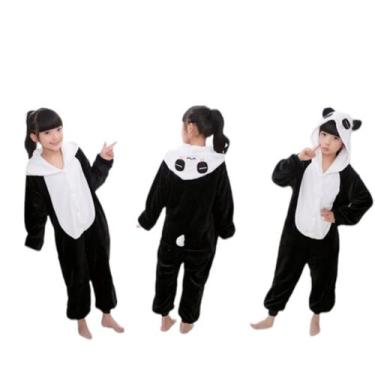 Imagem de Pijama de lã, pijama, urso panda, fantasia de menino para crianças - L