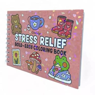 Imagem de Livro De Colorir Antistress Capa Holográfica Criatividade Inspiração Bem-Estar (Stress Relief)