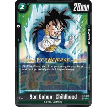 Imagem de Carta Dragon Ball TCG - Son Gohan : Childhood (Blazing Aura Pre-Release) - Incomum