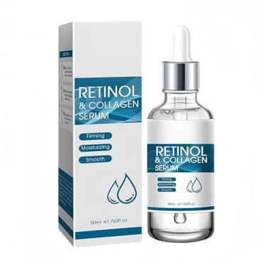 Imagem de Soro de retinol para rosto com ácido hialurônico e colágeno, soro facial antienvelhecimento para mulheres e homens | reduz rugas, suaviza a pele, aperta os poros e hidratação | Soros de colágeno