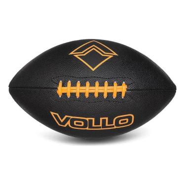 Imagem de 2X Bola Futebol Americano Tamanho 9 Vollo Flag Preta Cor Pre