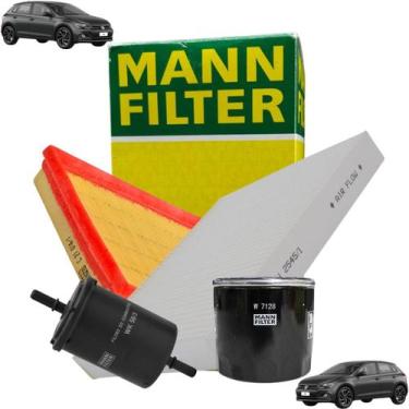 Imagem de Kit revisão Filtro Ar Cabine Combustível Óleo Polo 2017 A 2022 / Savei