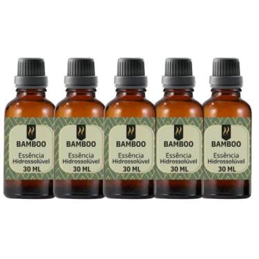 Imagem de Super Kit 5 Essências A Base Água Hidrossolúvel 30Ml Difusor - Nattuar