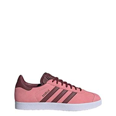 Imagem de adidas Tênis masculino Cblack/Ftwwht/Goldmt unissex Gazelle ADV Core blackFtwr Branco/dourado met. 48 EUA, Super Pop/Shadow Red/White-Red, 45