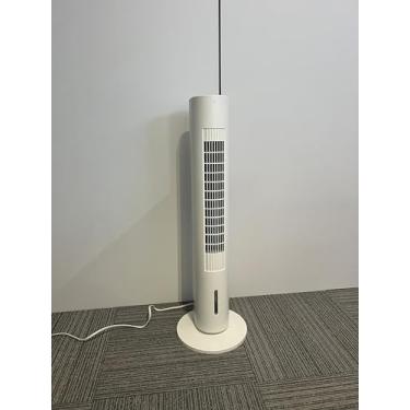 Imagem de MYICY Refrigerador de ar evaporativo, ar-condicionado portátil sem janelas de 89 cm, 3 velocidades, tanque de água de 1,2L, 3 pacotes de gelo, controle remoto de 6 metros, temporizador 7H, sem