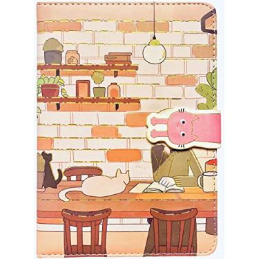 Imagem de Caderno de diário bonito para mulheres, caderno de diário fofo, diário fofo para meninas adolescentes, blocos de notas diários da série pós-escolar, 5 x 7 polegadas, 13 x 18 cm 128 folhas, papel de qualidade premium, pós-escola 4