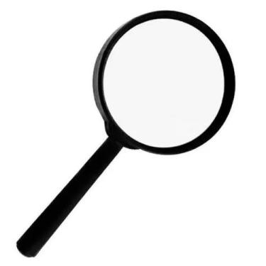 Imagem de Kit 10 Lupa De Aproximação 100 Mm Lupa De Mão Com Cabo - Maxmidia