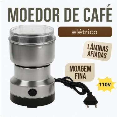 Imagem de Mini Moedor de Café Inox  110V Limpeza Rápida - FAZA, Bivolt