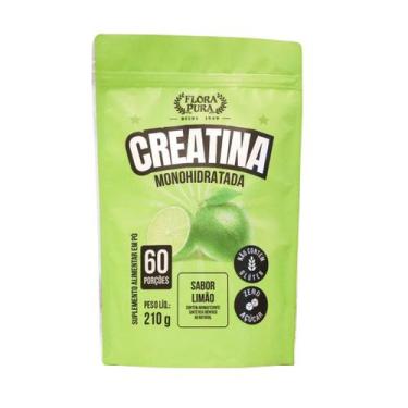 Imagem de Creatina monohidratada sabor limao 210g fp - Flora pura