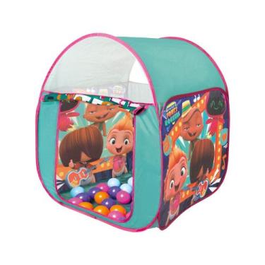 Imagem de Barraca Infantil De Bolinhas Power Rockers Fun Verde E Rosa