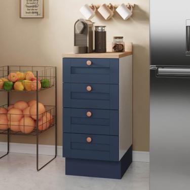 Imagem de Balcão 4 Gavetas 40cm com Tampo Arizona CabeCasa MadeiraOriginals - Ca