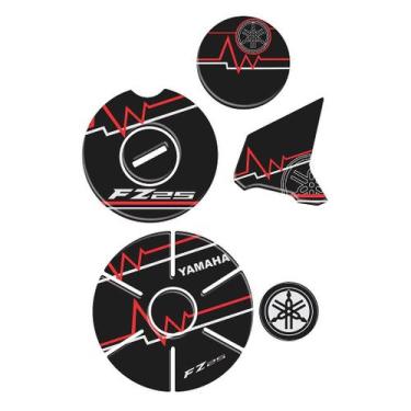 Imagem de Adesivo Protetor Tank Pad Resinado Compatível com Moto Fz25 2017 a 202